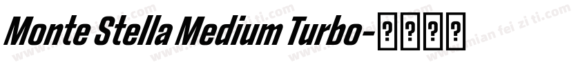Monte Stella Medium Turbo字体转换